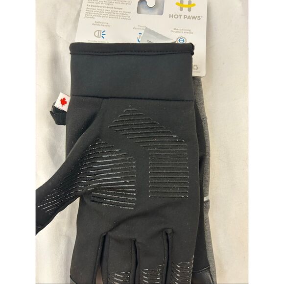 Men’s S/M Hot Paws Black gloves plush lining new - Picture 3 of 5
